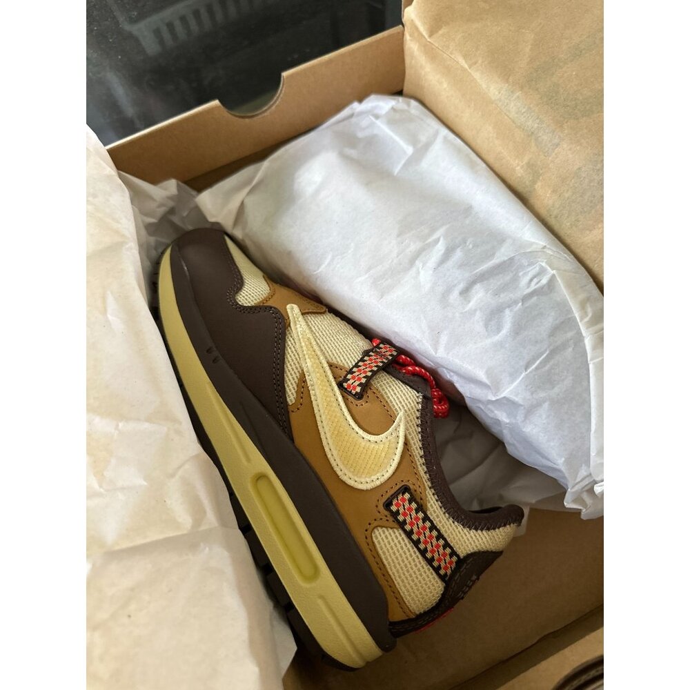 Nike Air Max 1 Travis Scott Cactus Jack Baroque Brown US Mens 5.5, Womens Size 7 - Picture 12 of 16